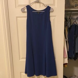 Classic Sleeveless Midi Dress in Royal Blue